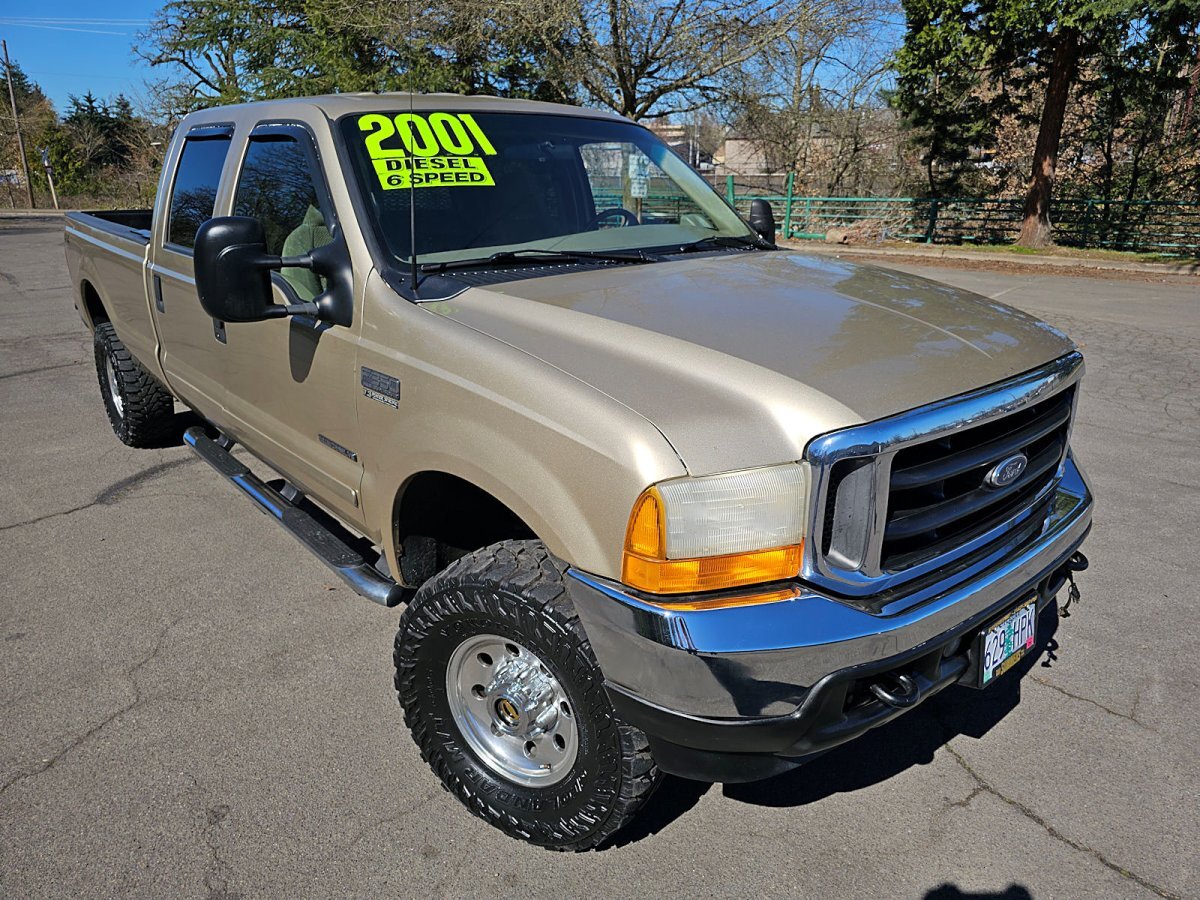 2001 FORD F-350 SD XLT CREW CAB LONG BED 4WD 7.3L DIESEL 6-SPEED MANUAL - Photo 4
