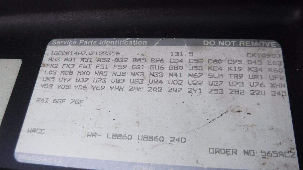 1988 CHEVROLET SILVERADO 4X4 LONG BOX PICK UP 5.0 V8, 4X4 LONG BOX - Photo 