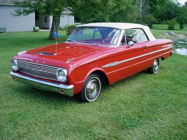 1963 FORD FALCON CONVERTIBLE 6 CYL, CONVERTIBLE RED / RED - Photo 