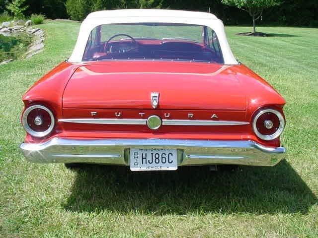 1963 FORD FALCON CONVERTIBLE 6 CYL, CONVERTIBLE RED / RED - Photo 