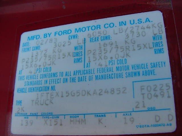 1983 FORD F-150 SUPER CAB SHORT BOX - Photo 