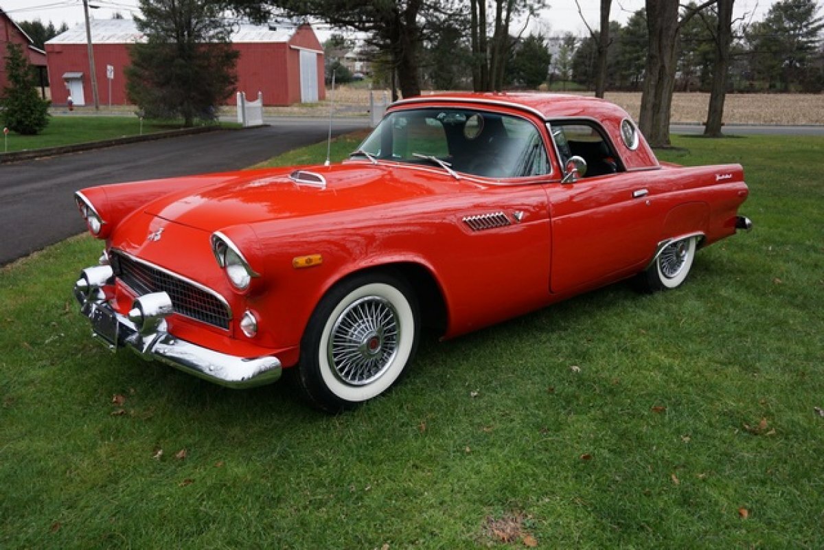 1955 FORD thunderbird REPLICA EXTREMELY AUTHENTIC IN&OUT NEW JASPER V8 ENG C6 AUTO TRANS A/C & MUCH MORE - Photo 2