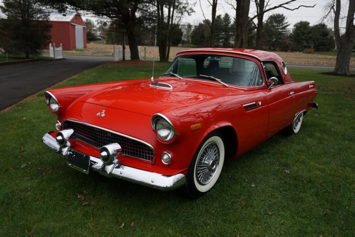 1955 FORD thunderbird REPLICA EXTREMELY AUTHENTIC IN&OUT NEW JASPER V8 ENG C6 AUTO TRANS A/C & MUCH MORE - Photo 3