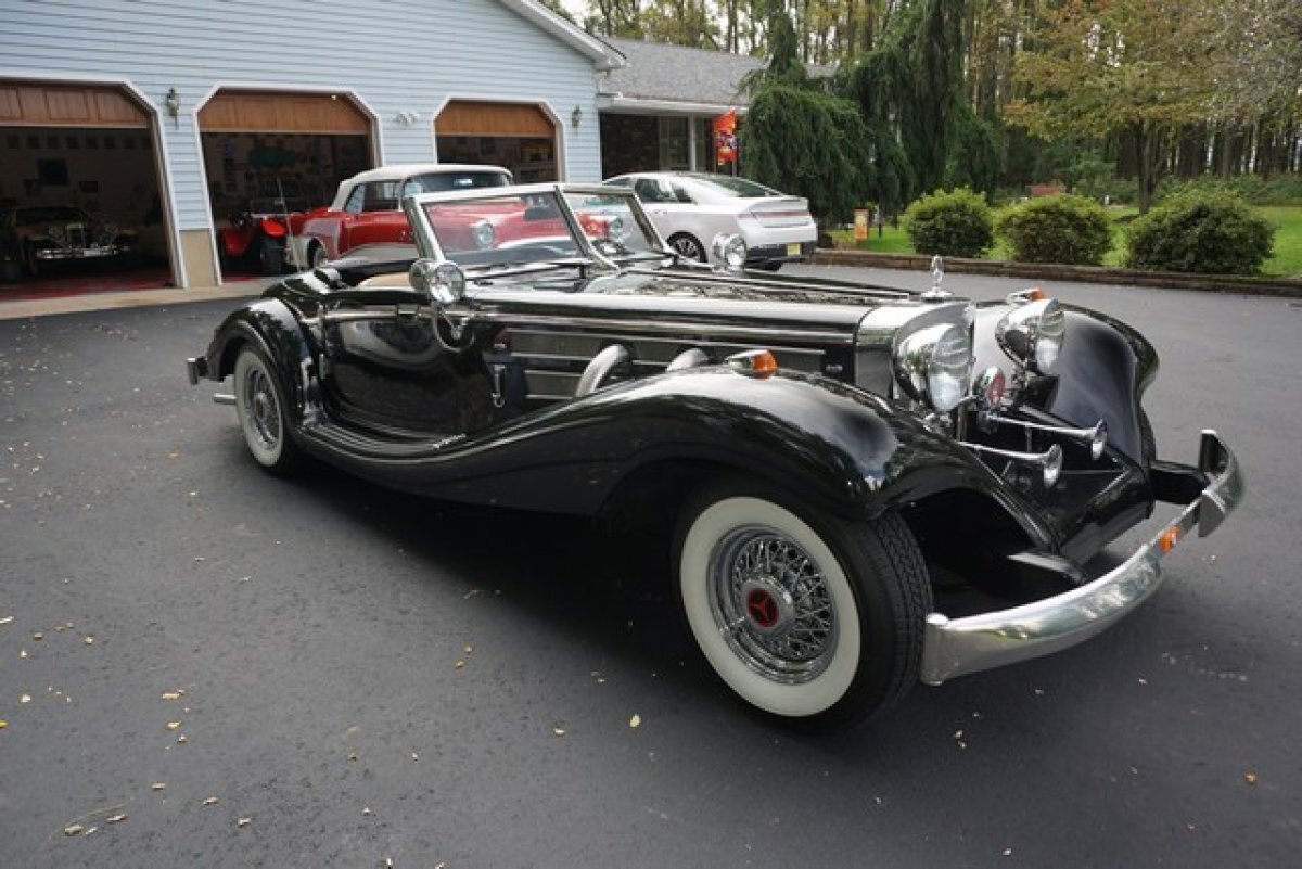 1934 MERCEDES BENZ 500K REPLICA HERITAGE CONVERTIBLE 18FEET-3950LBS RENDITION OF THE MOST EXPENSIVE M.B. EVER BUILT THE ULTIMATE - Photo 3