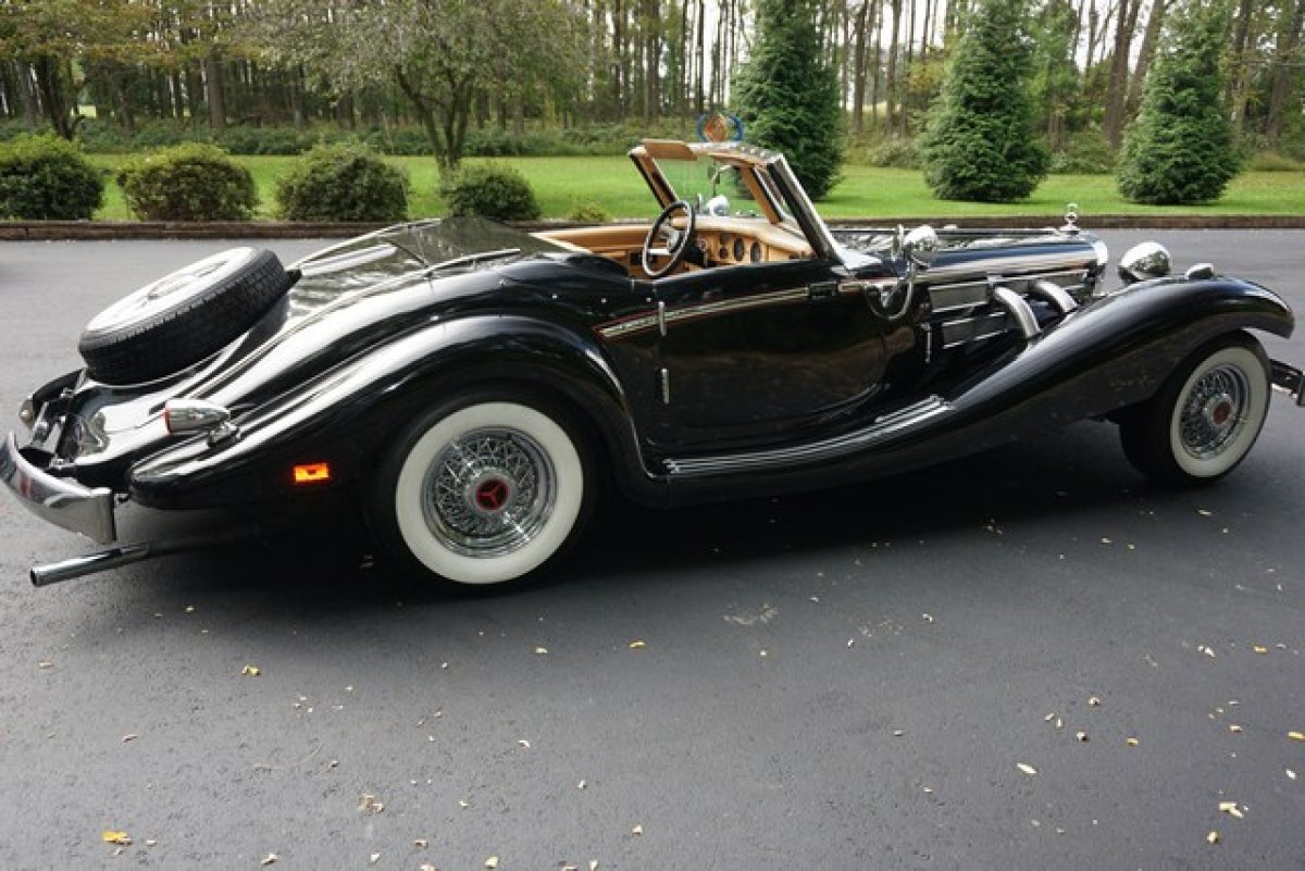 1934 MERCEDES BENZ 500K REPLICA HERITAGE CONVERTIBLE 18FEET-3950LBS RENDITION OF THE MOST EXPENSIVE M.B. EVER BUILT THE ULTIMATE - Photo 14