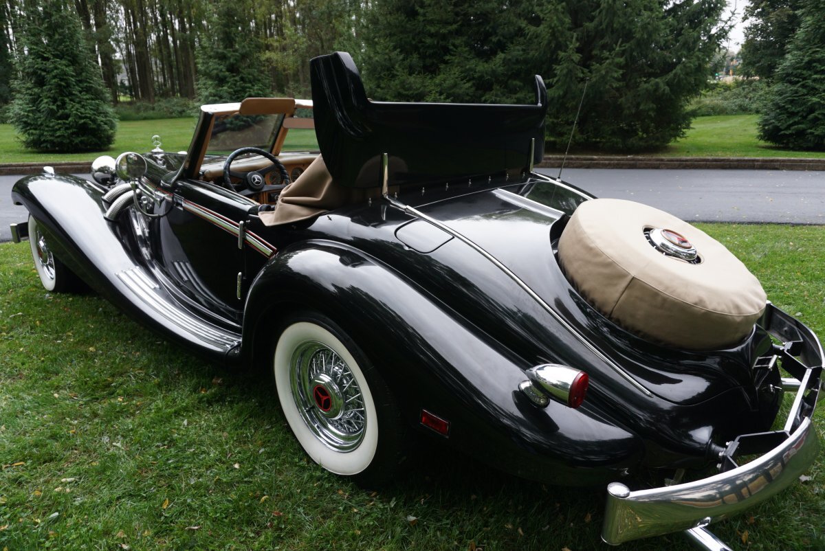 1934 MERCEDES BENZ 500K REPLICA HERITAGE CONVERTIBLE 18FEET-3950LBS RENDITION OF THE MOST EXPENSIVE M.B. EVER BUILT THE ULTIMATE - Photo 22