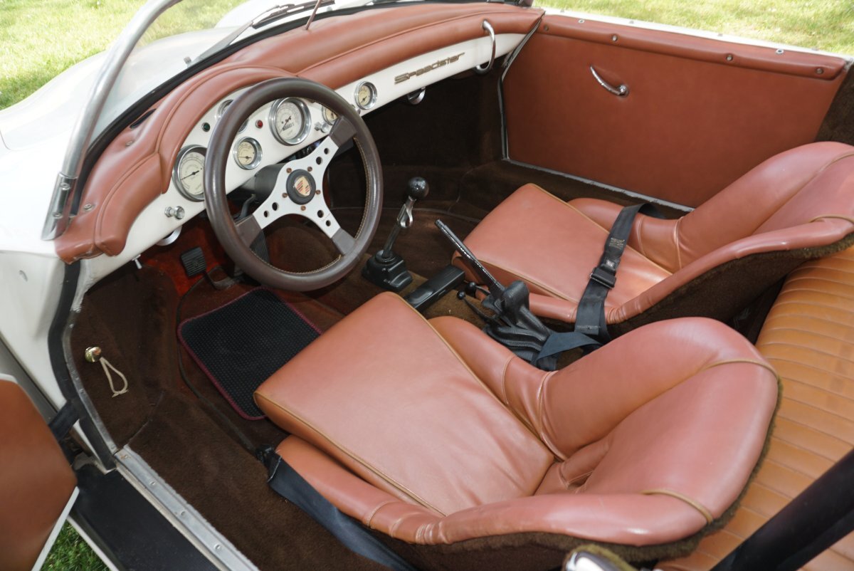 1956 PORSCHE 356 SPEEDSTER REPLICA CALIFORNIA VERSION 2 CARB ENGINE DISC BRAKES TOP SIDE CURTAINS & MUCH MORE - Photo 26